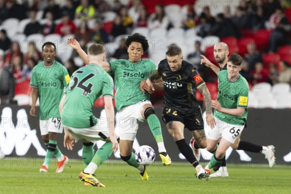 MELBOURNE, AUSTRALIA, MAY 24: Adam Taggart of A-League All Stars Men whilst playing Newcastle United during the Global Football Week at Marvel Stadium on May 24, 2024 in Melbourne, Australia, Oceania