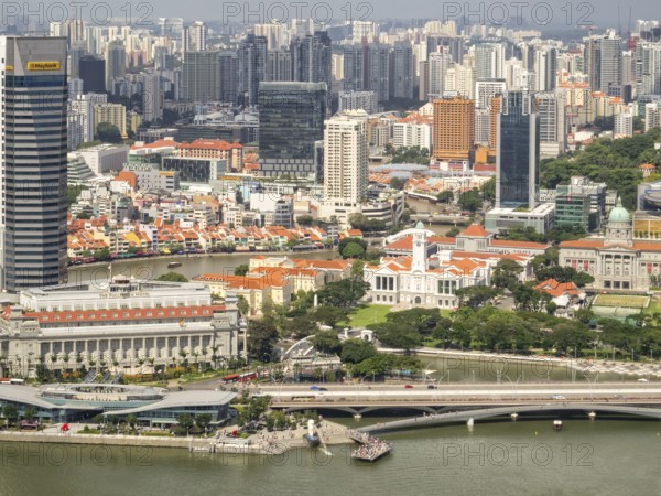 View from SkyPark of Marina Bay Sands, Singapore, Asia