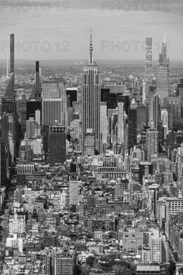 Empire State Building and part of Manhattan, New York City, New York, USA, North America