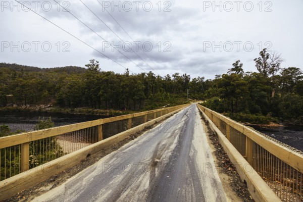 The area around Huon River and Southwood Rd in Lonnvale near Geeveston, a World Heritage Area in Tasmania Australia