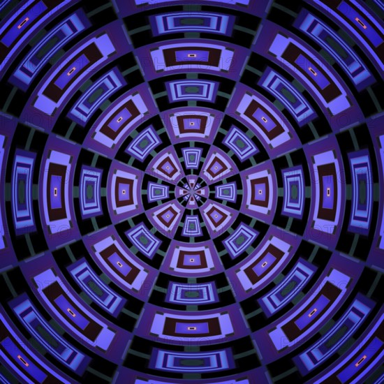 2d illustration of an abstract radial background