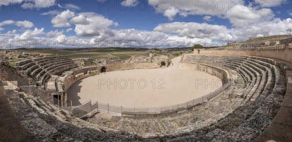 Anfiteatro de Segóbriga, parque arqueológico de Segóbriga, Saelices, Cuenca, Castilla-La Mancha, Spain, Europe