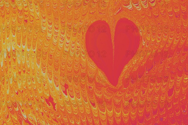 Ebru marble conch effect surface pattern design for print
