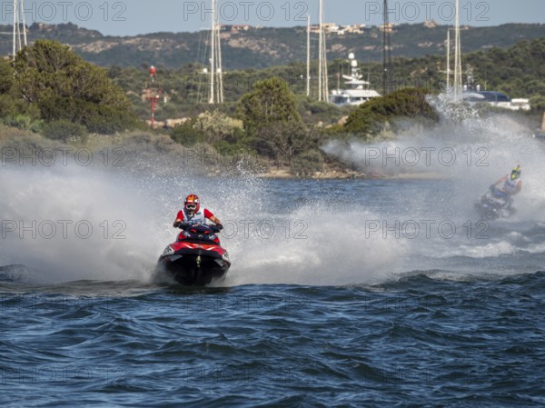 Olbia, Italy - September 16 - 20192 Aquabike world Championship gran prix of Italy