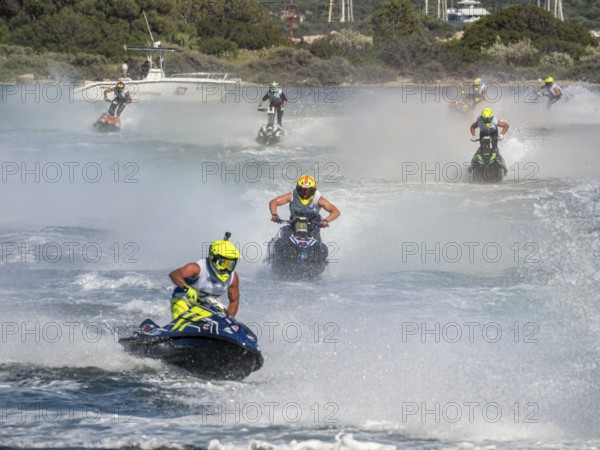 Olbia, Italy - September 16 - 20192 Aquabike world Championship gran prix of Italy