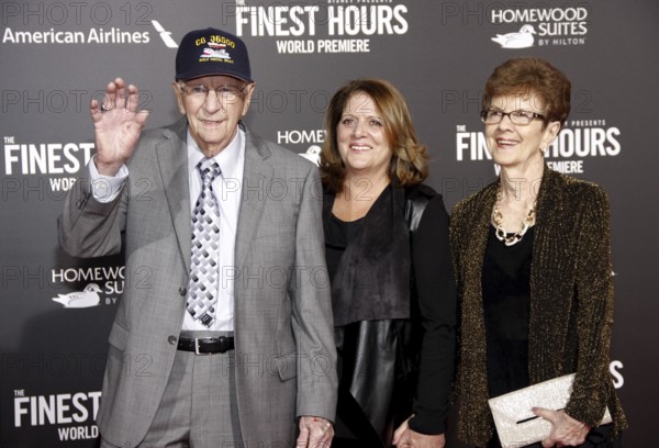 Dorothy Aufiero and Andy Fitzgerald at the World premiere of 'The Finest Hours' held at the TCL Chinese Theatre in Hollywood, USA on January 25, 2016., Hollywood, California, USA, North America