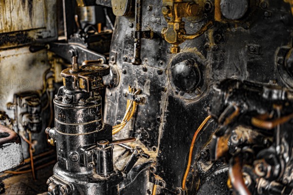 Steam locomotive of the machine room. Shooting Location: Tokyo metropolitan area