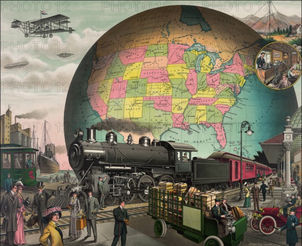 Traffic, early 20th century, c. 1910
