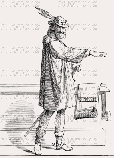 Wenceslaus the Idle, German King, (King of the Romans) from 1376 to 1400