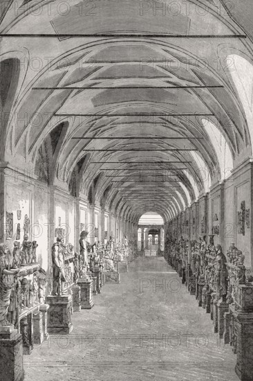 Museo Chiaramonti, Vatican Museums, Vatican City, Rome, Italy, 19th Century, Europe