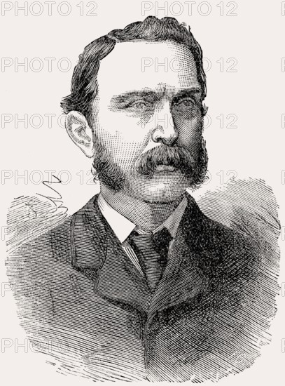Colonel Galbraith, 66th Regiment, killed at the Battle of Maiwand on 27th July 1880, Second Afghan War, From British Battles on Land and Sea, by James Grant