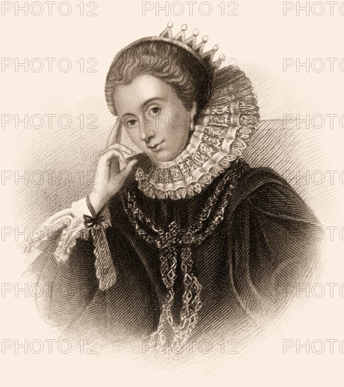 Lucy Russell, Gräfin von Bedford, geborene Harington, 1580-1627, eine bedeutende aristokratische Mäzenin der Künste und Literatur in der elisabethanischen und jakobinischen Epoche
