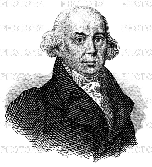 Christian Friedrich Samuel Hahnemann, 1755 - 1843, a German physician, medical scripture, translator and founder of homeopathy, Portrait von Christian Friedrich Samuel Hahnemann, 1755 - 1843, ein deutscher Arzt, medizinischer Schriftsteller, Übersetzer und Begründer der Homöopathie