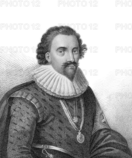 William Herbert, 3rd Earl of Pembroke, 1580-1630, an English nobleman, Lord Chamberlain, founded Pembroke College, Oxford with King James