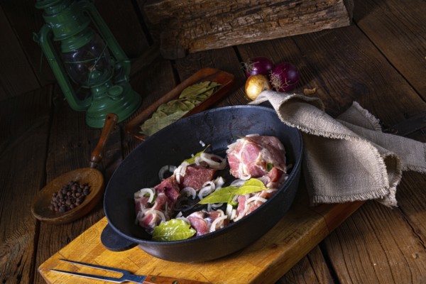 Raw East Frisian Snirtje roast with spices