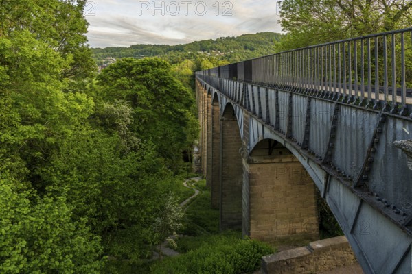 The Pontcysyllte Aqueduct in Trevor, Wrexham, Clwyd, Wales, UK
