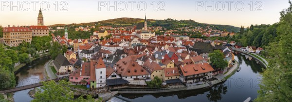 Panorama of ?eský Krumlov in the Czech Republic