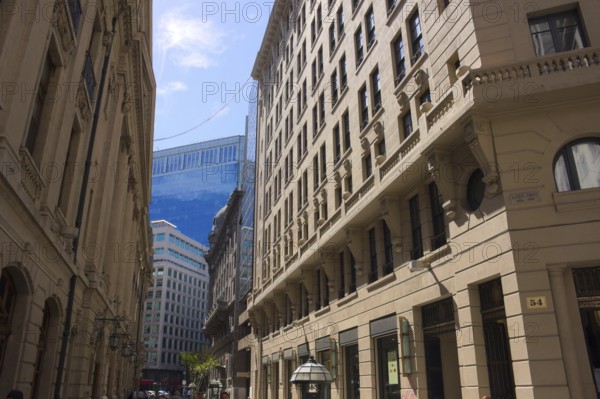 streets in the city center, Santiago de Chile, Chile, South America