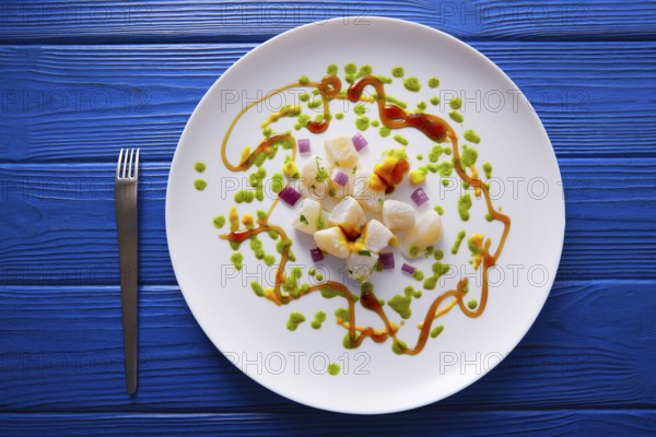 Ceviche recipe modern gastronomy style molecular cuisine