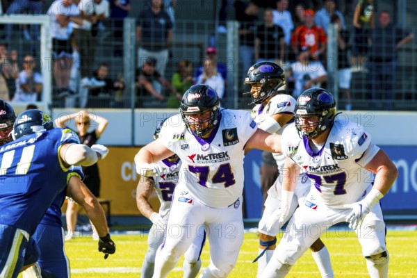 European League of Football/ Game : Frankfurt Galaxy -Stuttgart Surge July . 10. 2022 , Stuttgart, Germany, Europe