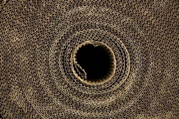 Cardboard packing texture carton in brown color
