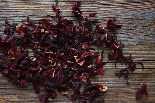 Jamaica flower for herbal iced tea from hibiscus Mexican beverages