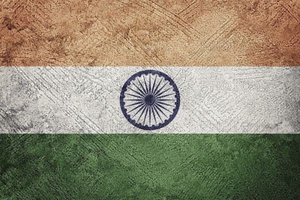 Grunge India flag. India