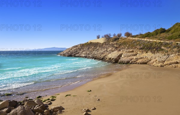 Cala Llenguadets Platja Salou beach in Tarragona of Catalonia