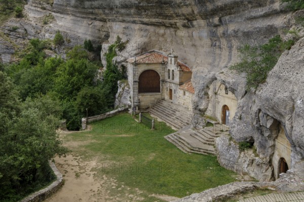 Cave Hermitage of San Bernabé, Ojo Guareña, Espinosa de los Monteros, Castilla y Leon, Spain, Europe