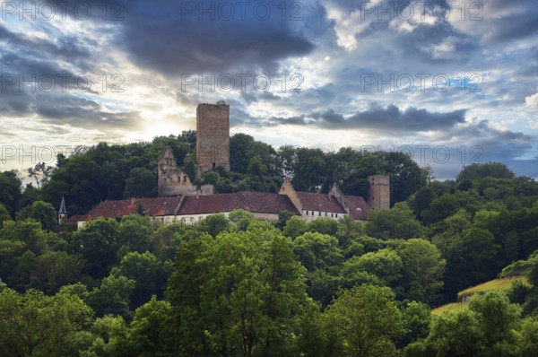 The Guttenberg Castle in the Neckar Valley, Baden-Württemberg, Germany, Europe