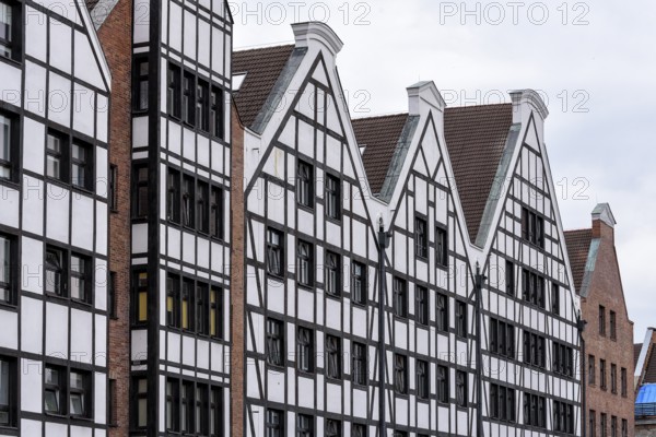 Old town centre of Gdansk in Poland on the Baltic coast