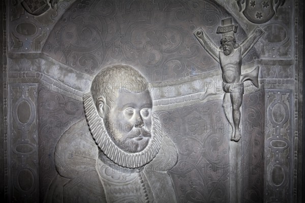 Epitaph for Johann von Grone, St.Michael Church, Kirchbrak, district of Holzminden, Weserbergland, Lower Saxony, Germany, Europe