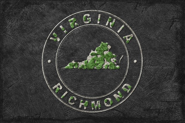 Map of Virginia Reforestation Green Agenda, Climate Message