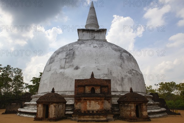 Polonnaruwa - the ruins of an ancient temple, traces of an ancient highly developed civilization. Sri Lanka. Polonnaruwa was first declared the capital city by King Vijayabahu I