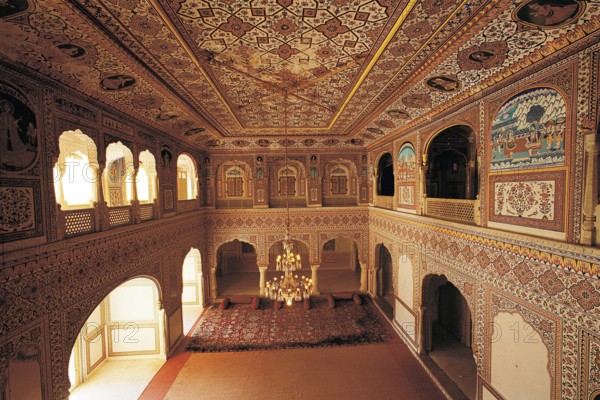 Samode palace, jaipur, rajasthan, india, asia