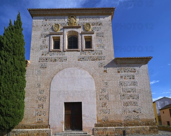 Santa Maria de Alhambra church in Granada of Spain at Andalusia