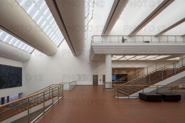 Cologne, Museum Ludwig, built in 1986 by the Cologne architects Busmann + Haberer, staircase