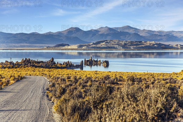 Mono Lake is a salt lake in California. Lime-tuff towers of bizarre shapes rise from the bottom of the lake. The natural wonder of the world is Lake Mono
