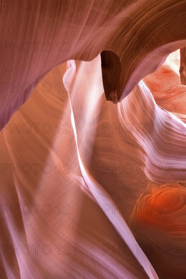 Exit from Antelope Canyon lit by the sun