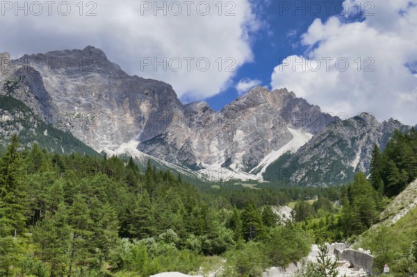 Mountains in the alps, photo as a background, in dolomites mountains, autumn in italy