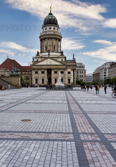 After the remodelling, monotonous-looking, newly designed Gendarmenmarkt in Berlin-Mitte, Germany, Europe