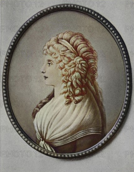 Charlotte Albertine Ernestine von Stein, also Charlotta Ernestina Bernadina von Stein, née von Schardt, 1742-1827, lady-in-waiting in Weimar and close friend of Friedrich Schiller and Johann Wolfgang von Goethe, Historical, digital reproduction of an original from the 19th century, original date not known