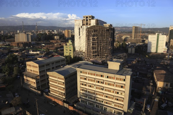 Northern Ethiopia, View over Addis Ababa, Skyline, Ethiopia, Africa