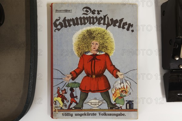Book The Struwwelpeter by Heinrich Hoffmann, Volksausgaven from approx. 1930, Friedrichshafen School Museum, Baden-Württemberg, Germany, Europe