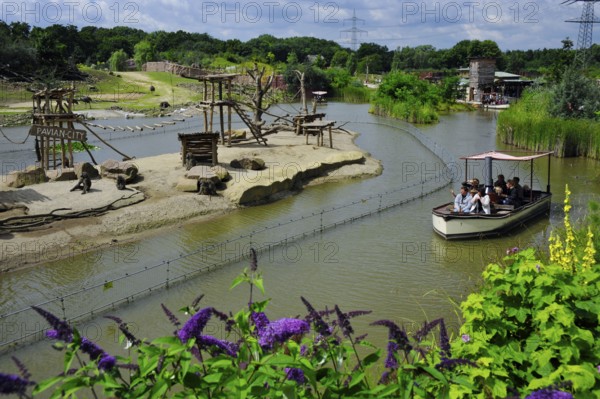 Boat safari, ZOOM Erlebniswelt, Gelsenkirchen, North Rhine-Westphalia, Germany, Europe
