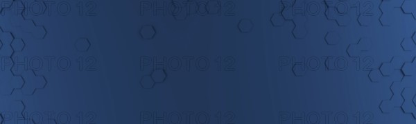 Abstract modern classic blue honeycomb background, 3d rendering