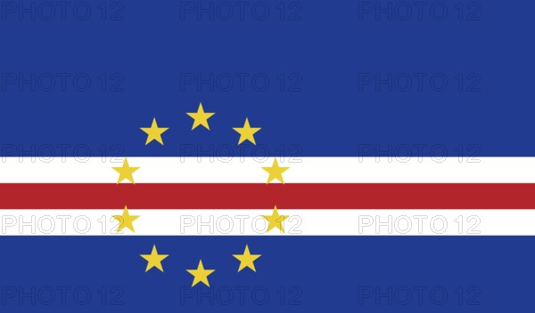 Flag of Cape Verde, Vector illustration