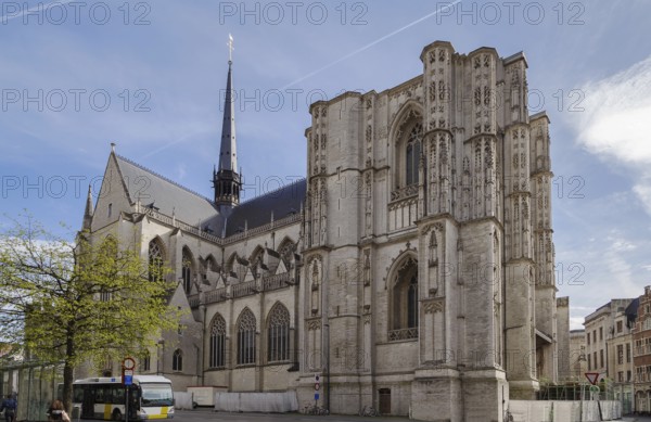 Saint Peter's Church of Leuven, Belgium, is situated on main market square. Built mainly in the 15th century in Brabantine Gothic style, the church has a low bell tower that has never been completed, Europe