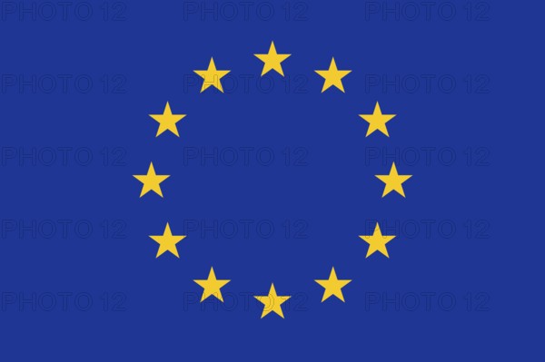 Flag of European Union, Vector illustration