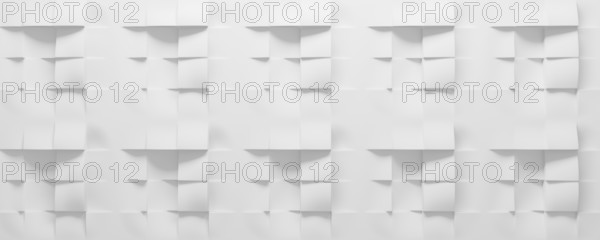 Modern abstract background with white cubes, 3d rendering